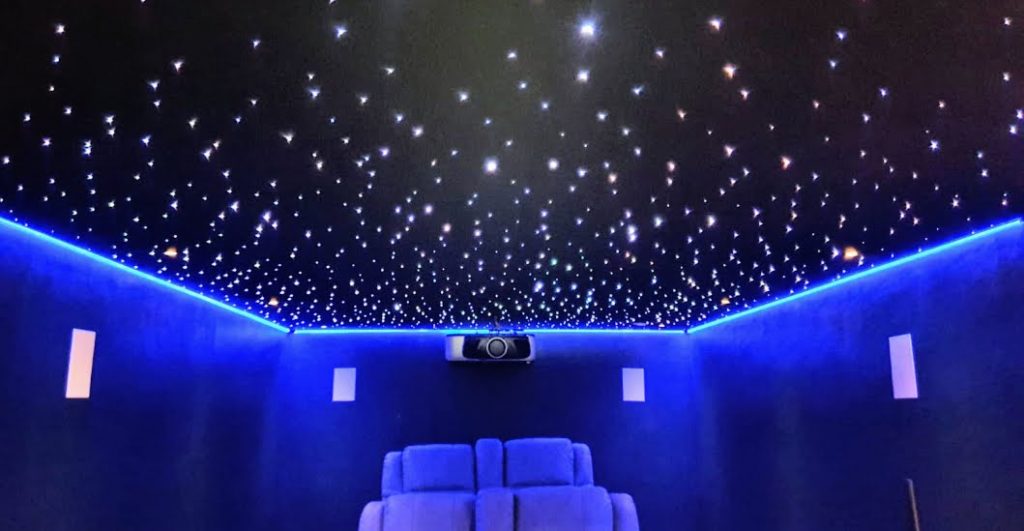 Acoustic Stretch Ceiling for Cinema Room