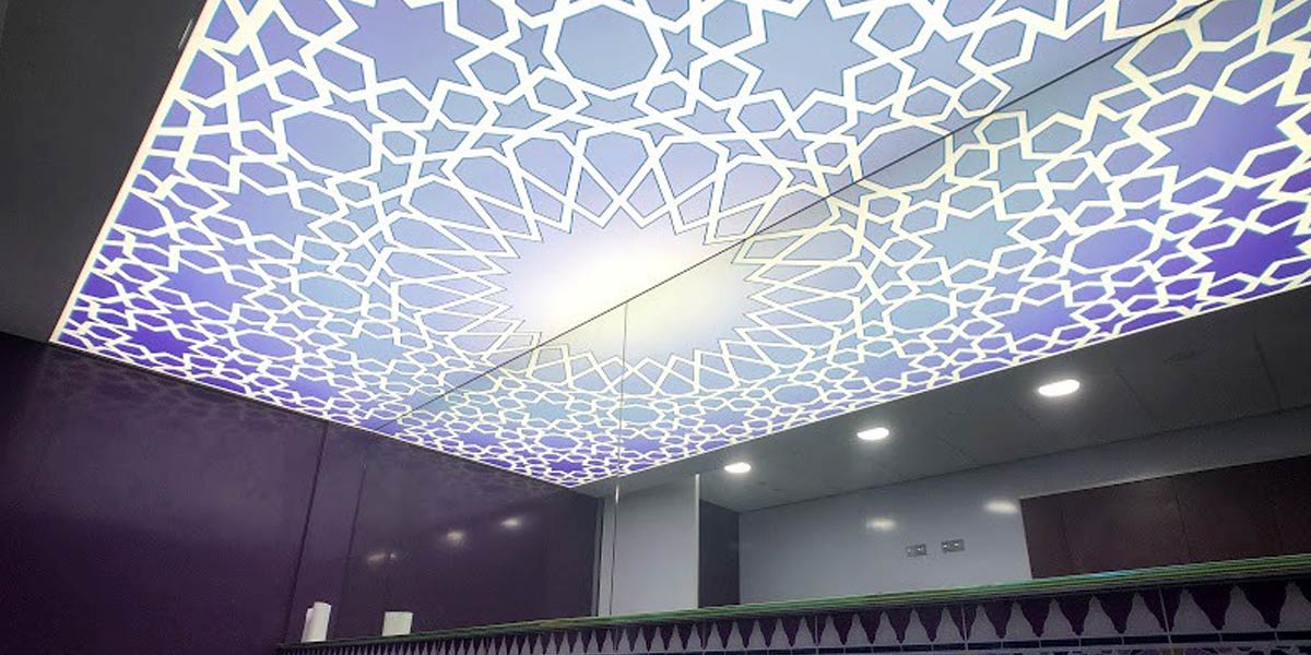 swimming pool stretch ceiling