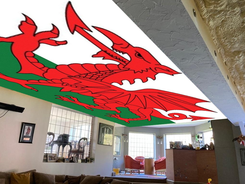 Welsh Flag Ceiling